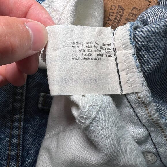 Levis 515 Jean Men 36X30 Blue Vintage Orange Tab Straight American Denim - Picture 5 of 7